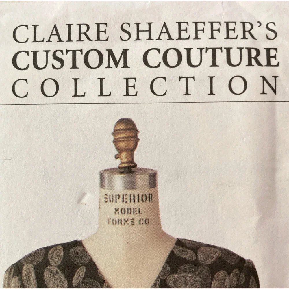 Vogue 7658 Claire Shaeffers Custom Couture Dress Belt Misses 6-10 Pattern Uncut